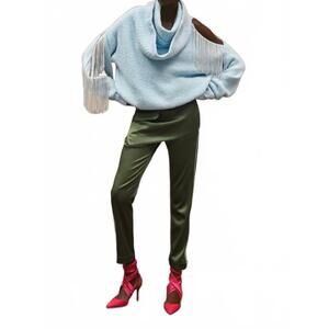 NEW HELLESSY flash shaw turtleneck top in sky blue